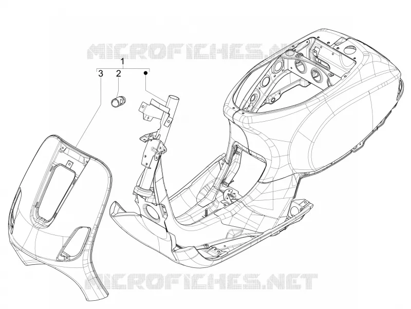 Châssis/coque VESPA VESPA-SCOOTER 150 LXV 2013  LXV 15