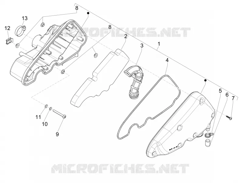 Filtre à air VESPA VESPA-SCOOTER 150 LXV 2014  LXV 15