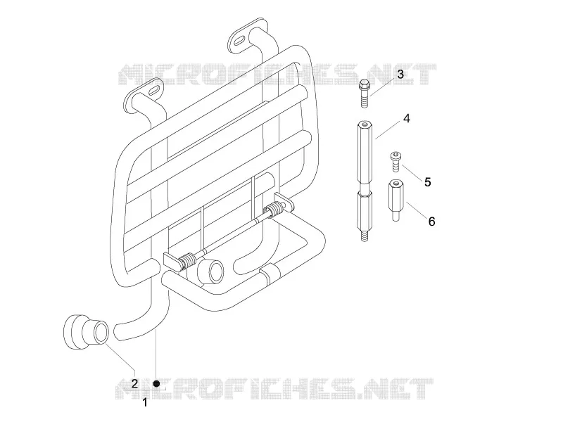 Porte-bagages avant VESPA VESPA-SCOOTER 150 LXV 2011  LXV 15
