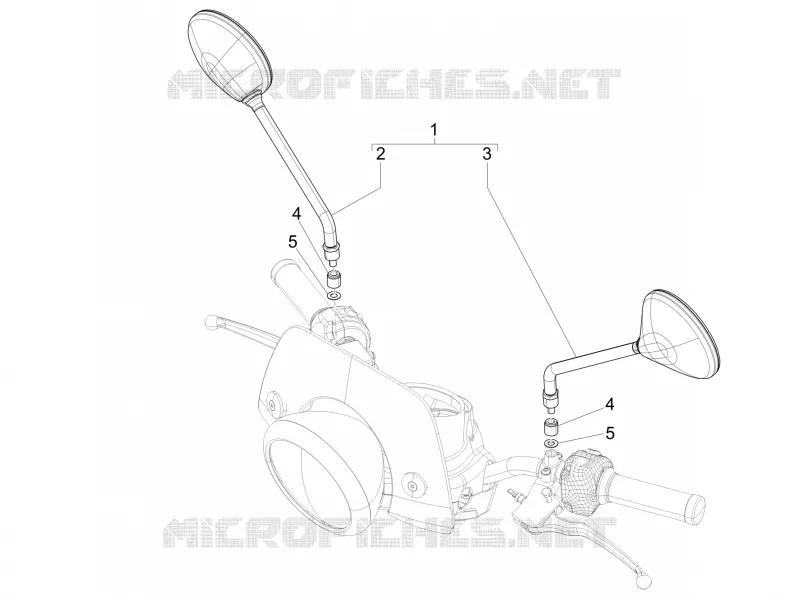 Rétroviseur/s VESPA VESPA-SCOOTER 150 LXV 2012  LXV 15