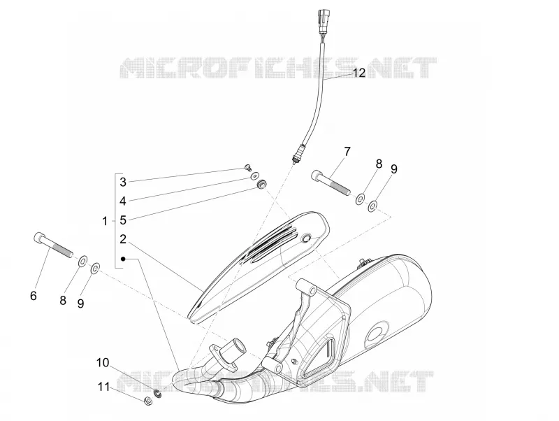 Silencieux VESPA VESPA-SCOOTER 150 LXV 2012  LXV 15