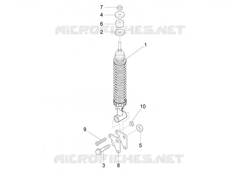 Suspension arrière - Amortisseur/s VESPA VESPA-SCOOTER 150 LXV 2011  LXV 15