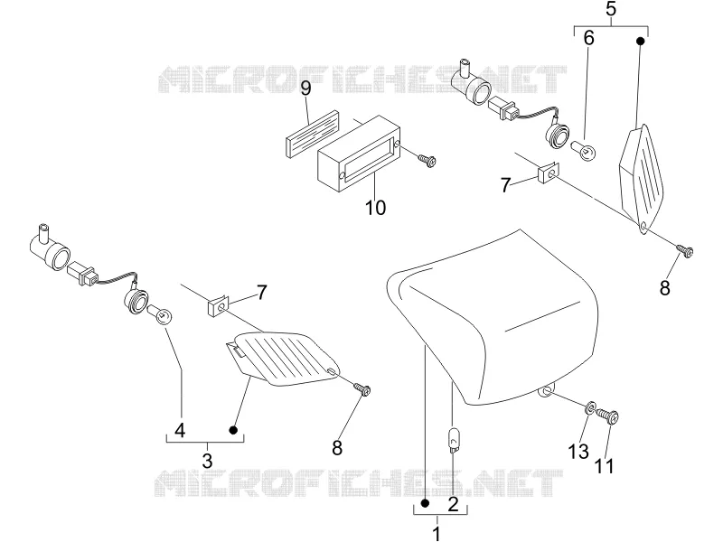 Eclairages arrière - Clignotants VESPA VESPA-SCOOTER 150 LXV 2007  LXV 4T