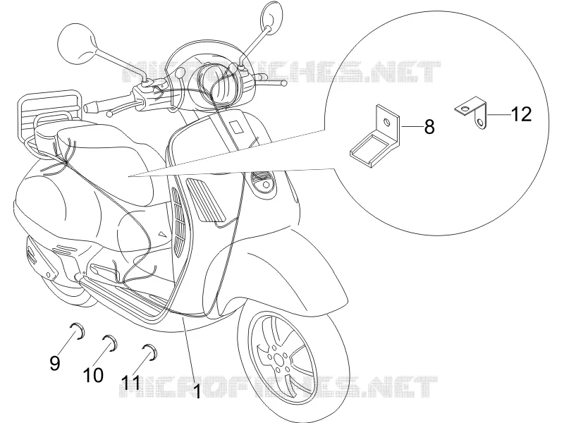 Faisceau de câbles principal VESPA VESPA-SCOOTER 150 LXV 2007  LXV 4T