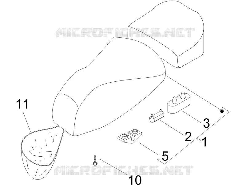 Selle/sieges VESPA VESPA-SCOOTER 150 LXV 2007  LXV 4T