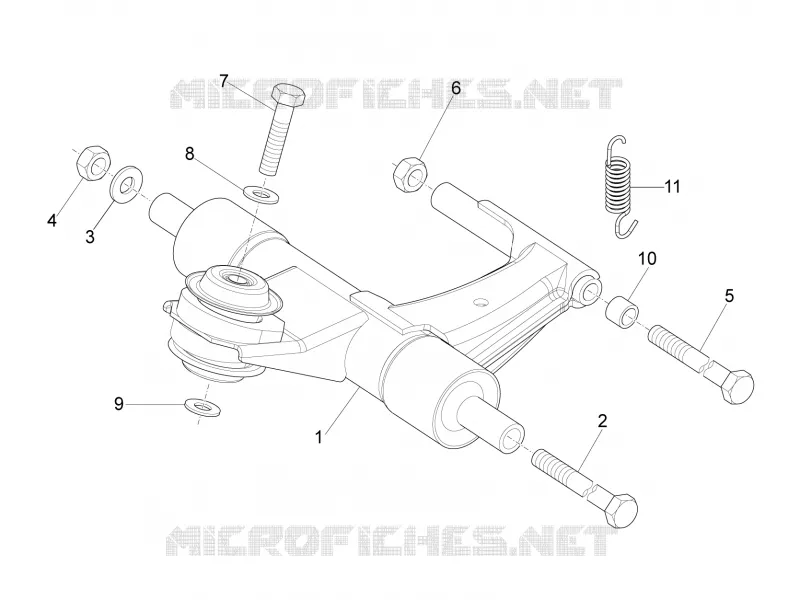 Bras oscillant VESPA VESPA-SCOOTER 150 LXV 2016  LXV 4T 3V E3