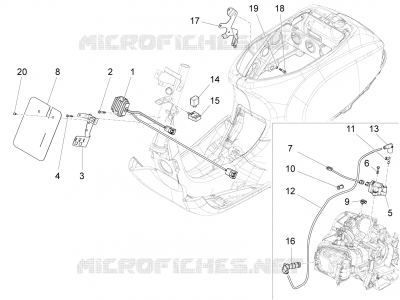 Régulateurs de tension - Centrales electroniques - Bobine H.T. VESPA VESPA-SCOOTER 150 LXV 2013  LXV 4T 3V E3
