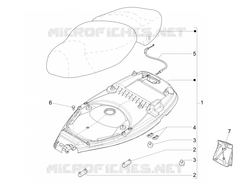 Selle/sieges VESPA VESPA-SCOOTER 150 LXV 2015  LXV 4T 3V E3