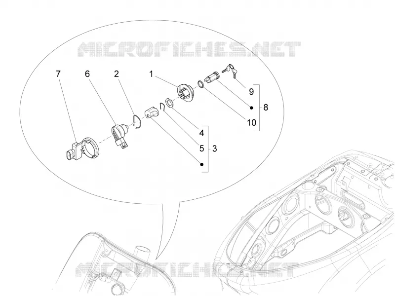 Serrures VESPA VESPA-SCOOTER 150 LXV 2016  LXV 4T 3V E3