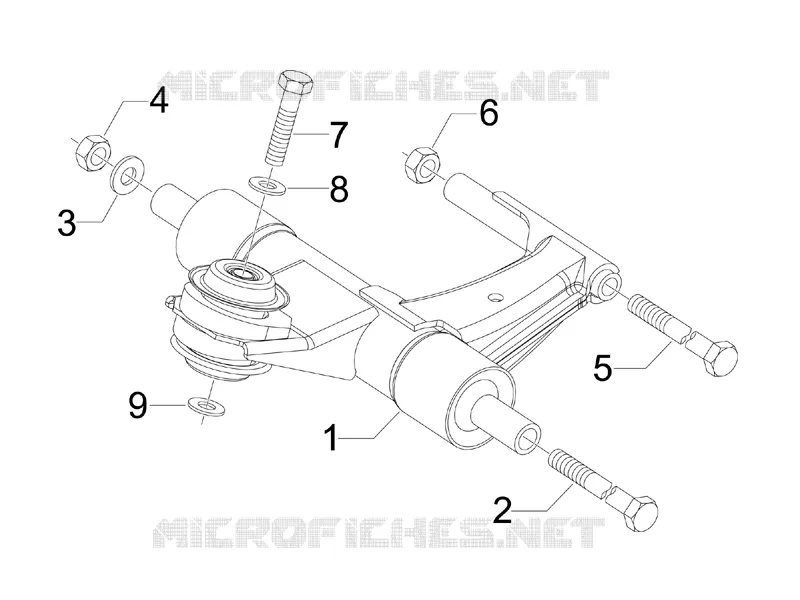 Bras oscillant VESPA VESPA-SCOOTER 50 LXV 2008  LXV 2T