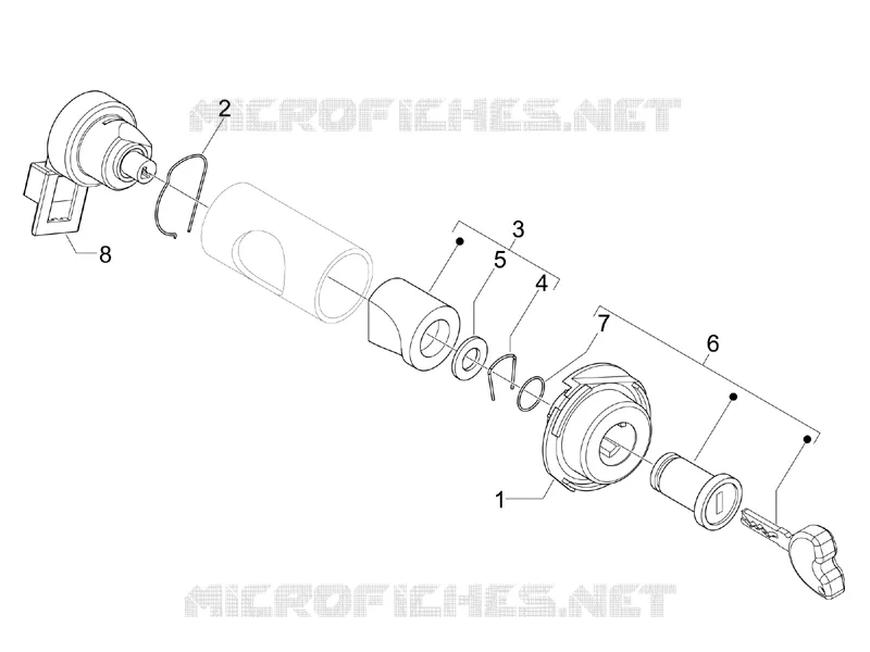 Serrures VESPA VESPA-SCOOTER 50 LXV 2009  LXV 2T