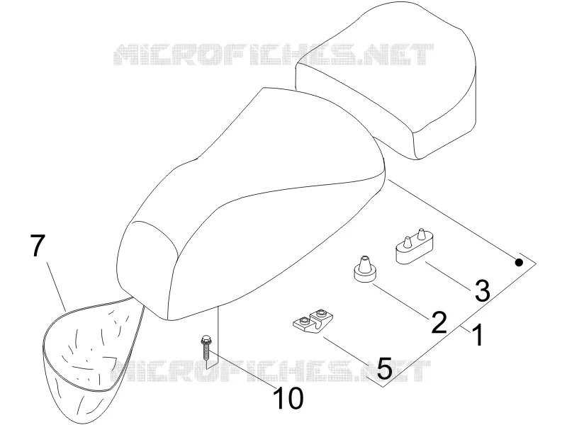 Selle/sieges VESPA VESPA-SCOOTER 50 LXV 2007  LXV 2T
