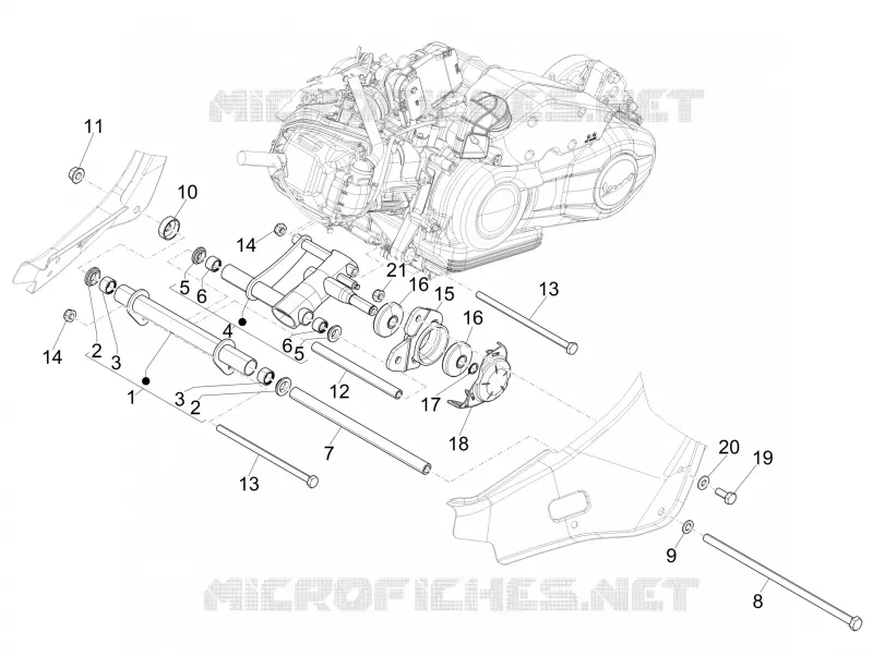 Bras oscillant VESPA VESPA-SCOOTER 150 PRIMAVERA 2015  4T 3V ie Primavera
