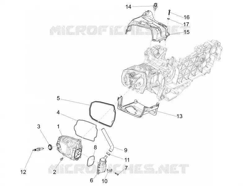 Couvre-culasse VESPA VESPA-SCOOTER 150 PRIMAVERA 2015  4T 3V ie Primavera