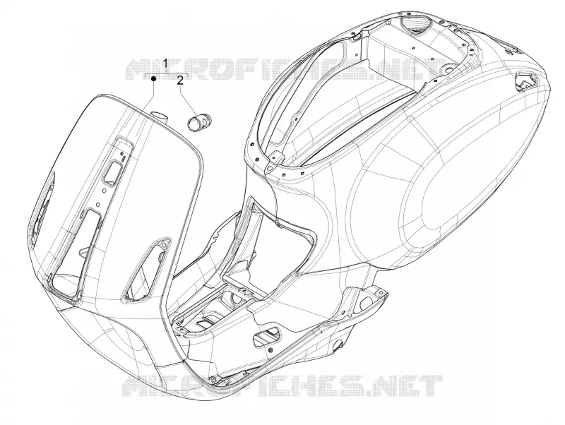 Châssis/coque VESPA VESPA-SCOOTER 150 PRIMAVERA 2016  4T 3V ie Primavera