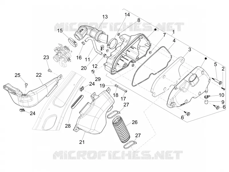 Filtre à air VESPA VESPA-SCOOTER 150 PRIMAVERA 2015  4T 3V ie Primavera