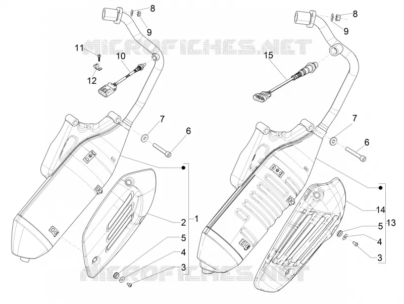 Silencieux VESPA VESPA-SCOOTER 150 PRIMAVERA 2015  4T 3V ie Primavera