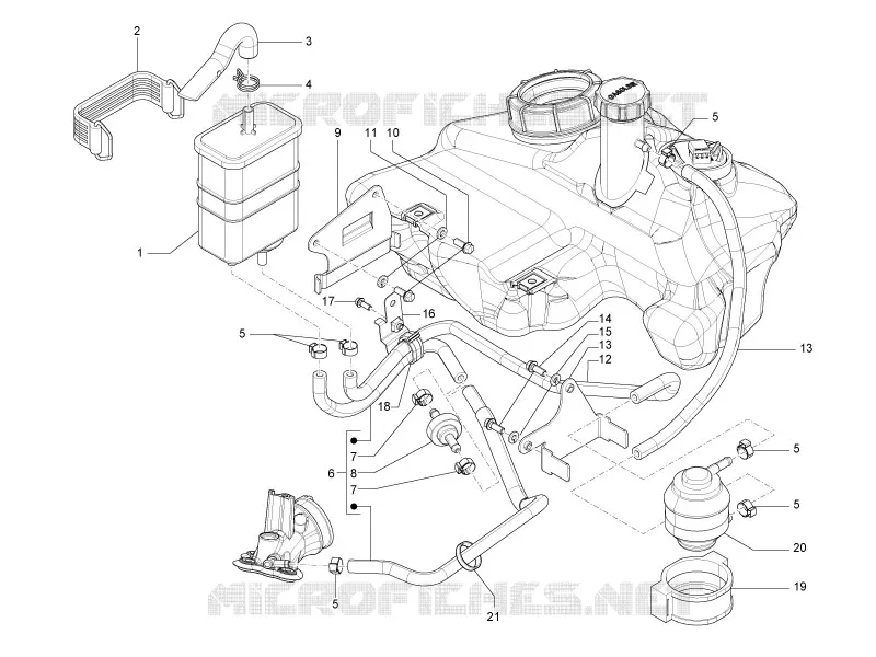 Système anti-évaporation VESPA VESPA-SCOOTER 150 PRIMAVERA 2014  4T 3V ie Primavera