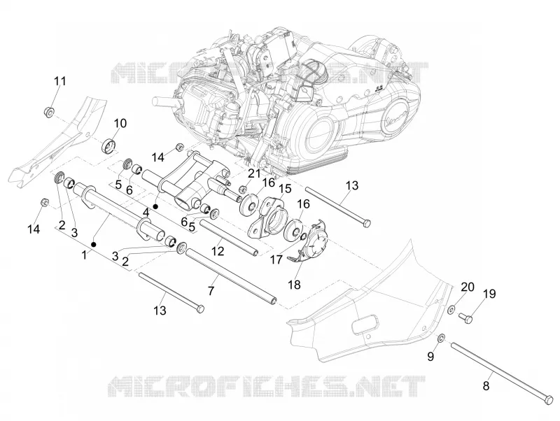 Bras oscillant VESPA VESPA-SCOOTER 150 PRIMAVERA 2017  Primavera 4T 3V iGet E4 ABS
