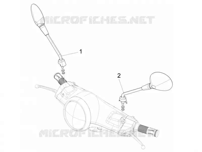 Rétroviseur/s VESPA VESPA-SCOOTER 150 PRIMAVERA 2016  Primavera 4T 3V iGet E4 ABS