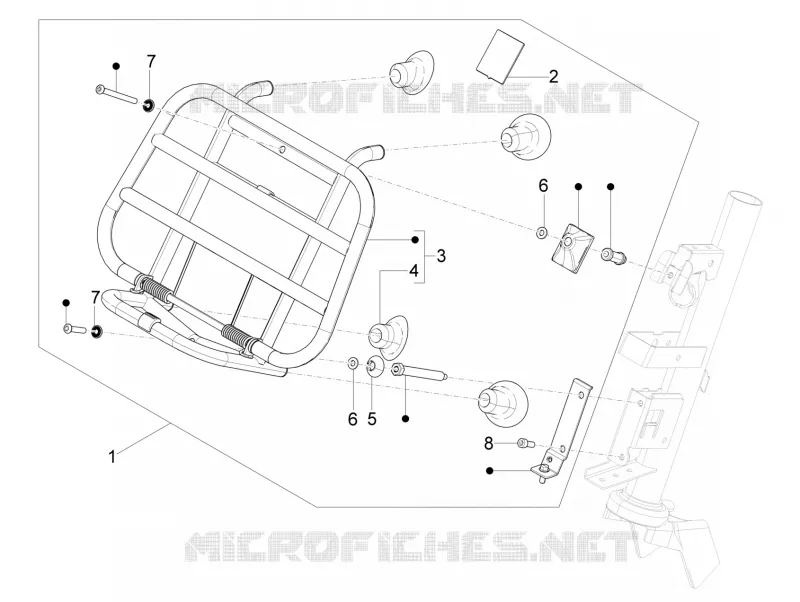 Porte-bagages avant VESPA VESPA-SCOOTER 50 PRIMAVERA 2016  Primavera 2T