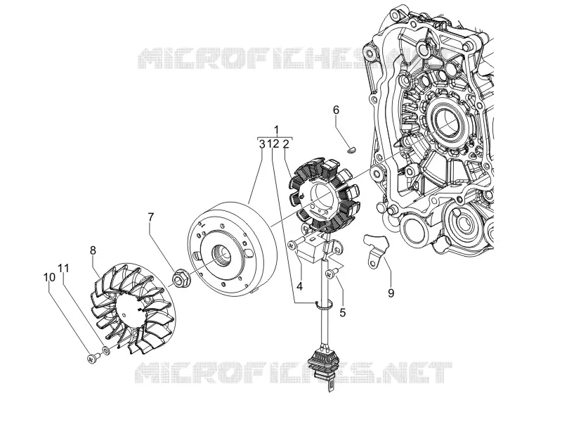 Volant magnetique VESPA VESPA-SCOOTER 50 PRIMAVERA 2016  Primavera 2T