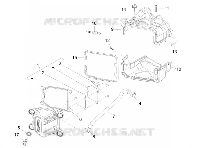Couvre-culasse VESPA VESPA-SCOOTER 50 PRIMAVERA 2017  Primavera 4T-4V