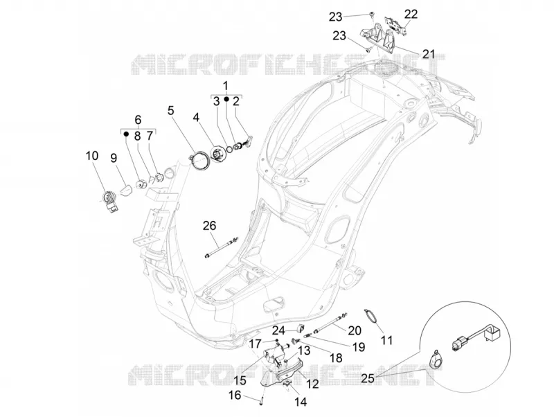 Serrures VESPA VESPA-SCOOTER 50 PRIMAVERA 2015  Primavera 4T-4V