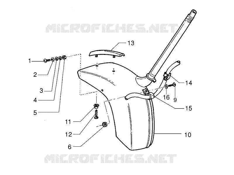 Logement roue - Garde boue VESPA VESPA-SCOOTER 125 PX 2007  PX 30 Anni