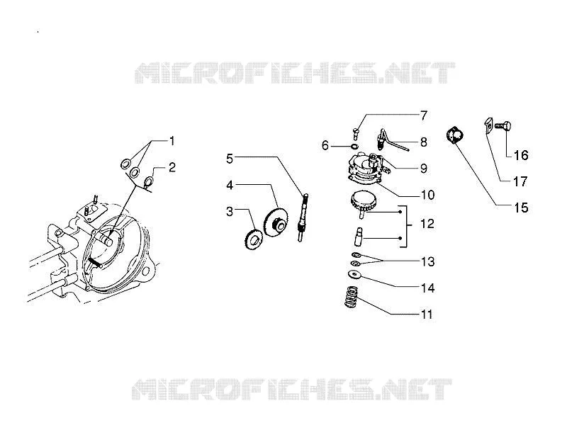 Pompe huile VESPA VESPA-SCOOTER 125 PX 2008  PX 30 Anni