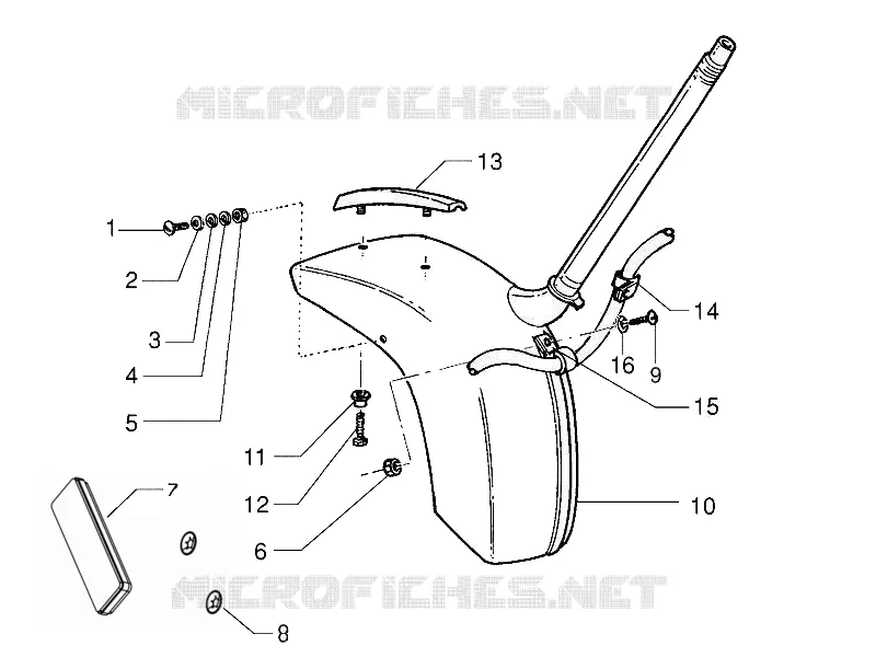 Logement roue - Garde boue VESPA VESPA-SCOOTER 150 PX 2013  PX