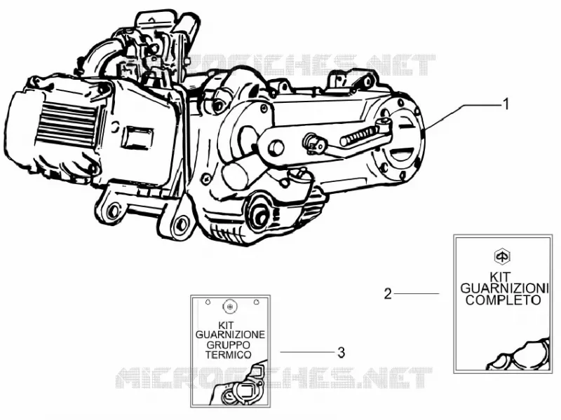 Moteur complet VESPA VESPA-SCOOTER 125 S 2009  S 4T