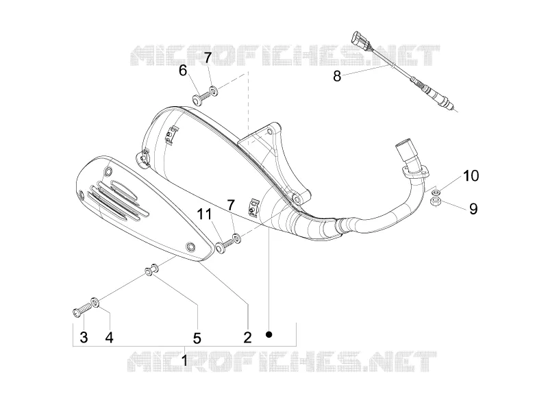 Silencieux VESPA VESPA-SCOOTER 125 S 2011  S 4T 2V E3