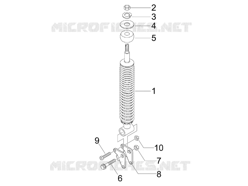Suspension arrière - Amortisseur/s VESPA VESPA-SCOOTER 125 S 2011  S 4T 2V E3
