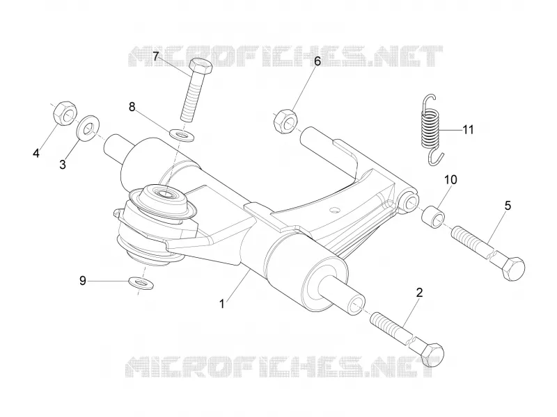 Bras oscillant VESPA VESPA-SCOOTER 125 S 2017  S 4T 3V E3 ie