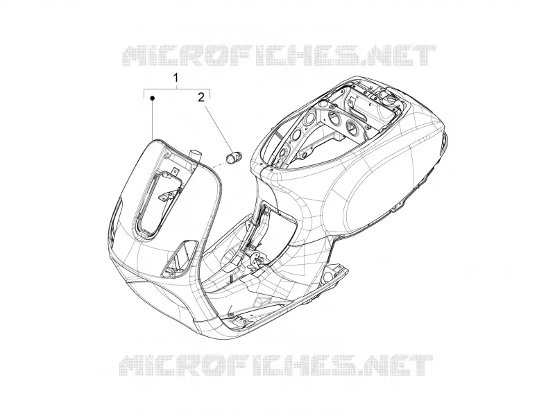 Châssis/coque VESPA VESPA-SCOOTER 125 S 2016  S 4T 3V E3 ie