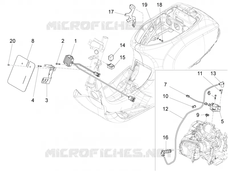 Régulateurs de tension - Centrales electroniques - Bobine H.T. VESPA VESPA-SCOOTER 125 S 2012  S 4T 3V E3 ie
