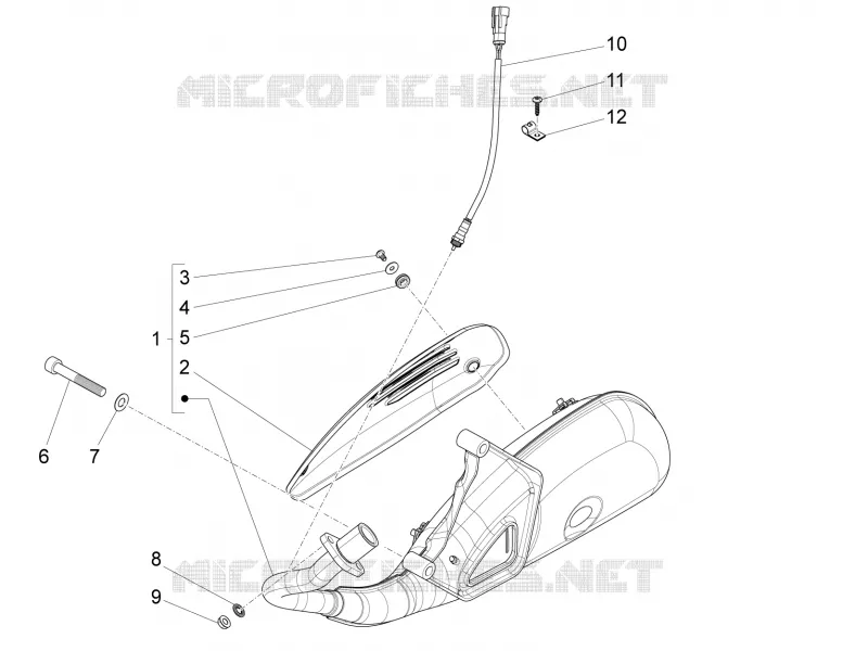 Silencieux VESPA VESPA-SCOOTER 125 S 2012  S 4T 3V ie