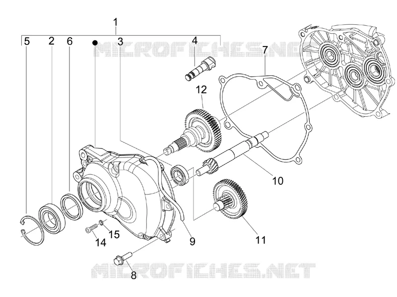 Ensemble réducteur VESPA VESPA-SCOOTER 125 S 2007  S 4T E3