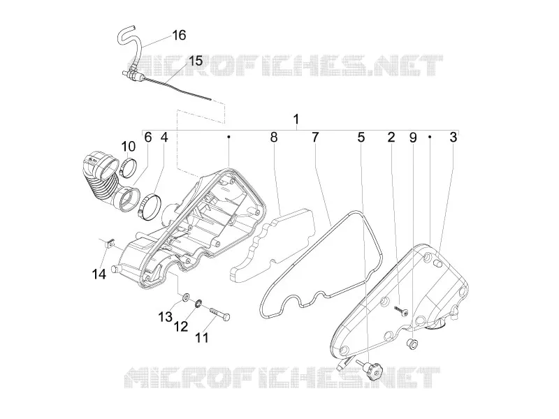 Filtre à air VESPA VESPA-SCOOTER 125 S 2007  S 4T E3