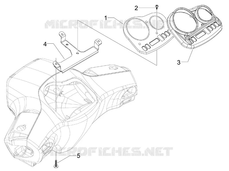 Groupe instruments - Cruscotto VESPA VESPA-SCOOTER 125 S 2008  S 4T E3