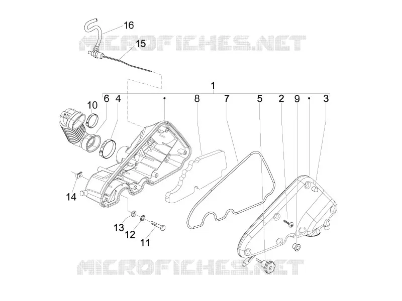 Filtre à air VESPA VESPA-SCOOTER 125 S 2011  S 4T ie E3 College