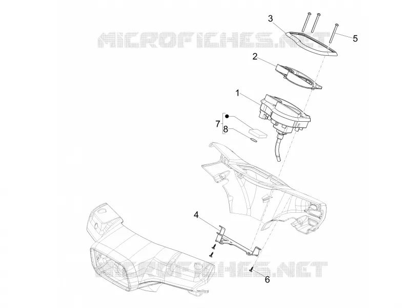 Groupe instruments - Cruscotto VESPA VESPA-SCOOTER 125 S 2009  S 4T ie E3 College