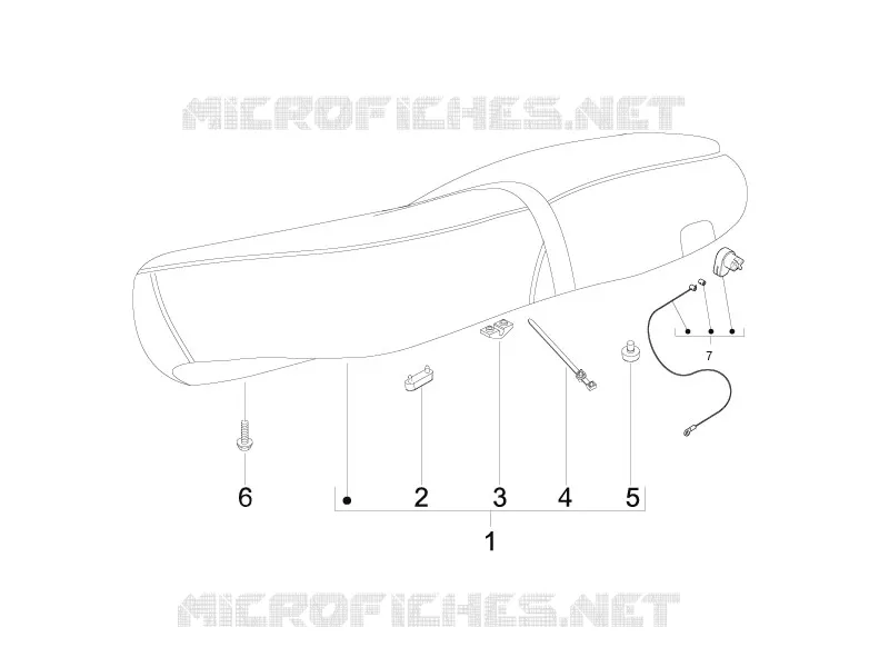 Selle/sieges VESPA VESPA-SCOOTER 125 S 2011  S 4T ie E3 College