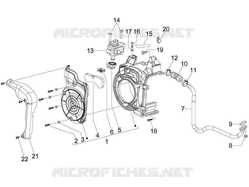 BOITE AIR SECONDAIRE VESPA VESPA-SCOOTER 150 S 2007  S 4T