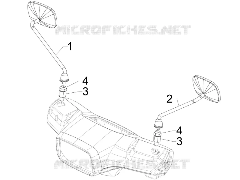 Rétroviseur/s VESPA VESPA-SCOOTER 150 S 2007  S 4T