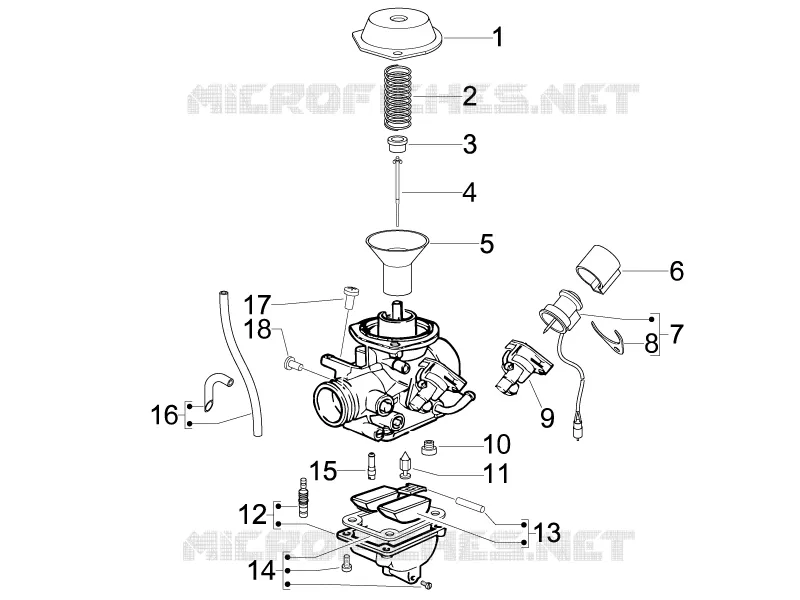 Composants de carburateur VESPA VESPA-SCOOTER 150 S 2008  S 4T