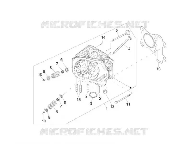 Ensemble culasse - Soupape VESPA VESPA-SCOOTER 150 S 2010  S 4T