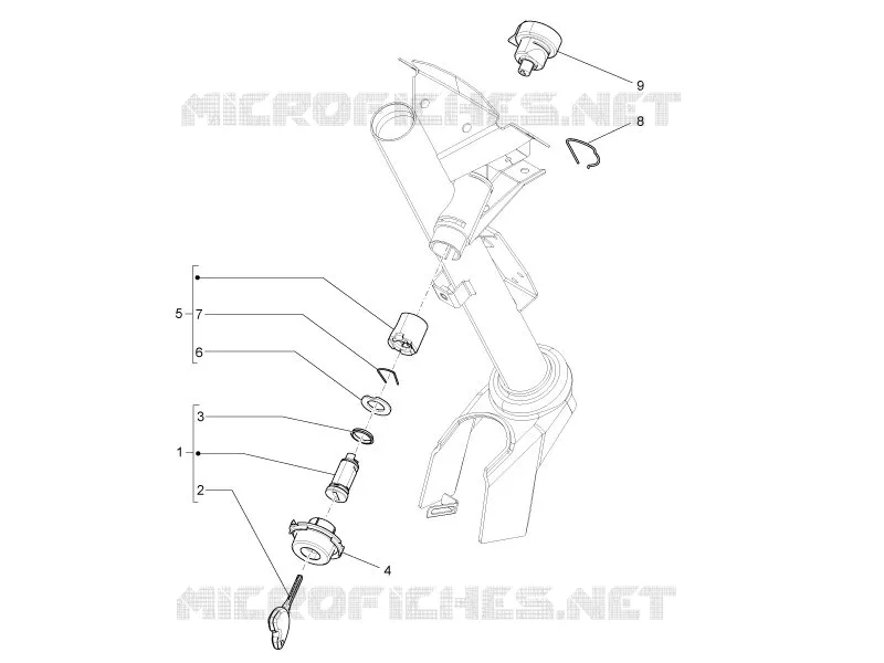 Serrures VESPA VESPA-SCOOTER 150 S 2010  S 4T ie College