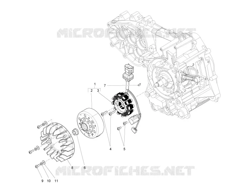 Volant magnetique VESPA VESPA-SCOOTER 150 S 2013  S 4T ie College
